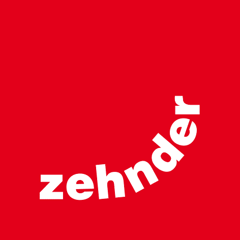 Op deze afbeelding is het logo te zien van de firma Zehnder.